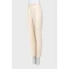 Milky tapered trousers