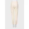 Milky tapered trousers