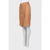 Straight-cut wrap skirt