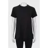 Black T-shirt with decor