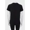 Black T-shirt with decor
