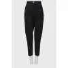 Vintage tapered pants with gold button