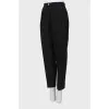 Vintage tapered pants with gold button