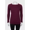Purple long pile sweater