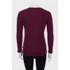 Purple long pile sweater