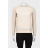 Combined beige jumper
