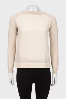 Combined beige jumper