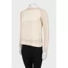 Combined beige jumper