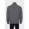 Men's gray jumper with zipper