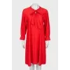 Red shift dress