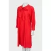 Red shift dress