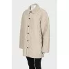 Quilted coat with press-studs closure 