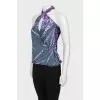 Silk top with ties