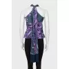 Silk top with ties