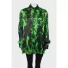 Two-tone printed shirt