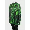 Two-tone printed shirt