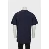 Men's long T-shirt with inscription