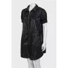 Polka dot dress with zipper