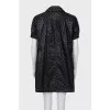 Polka dot dress with zipper