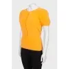 Orange cardigan and top set
