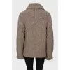 Long sweater with decor