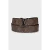 Men's belt Initiales