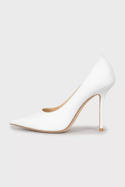 White shoes with glitter