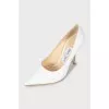 White shoes with glitter