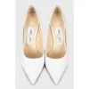 White shoes with glitter