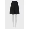 Wool bermuda shorts