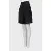 Wool bermuda shorts