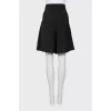 Wool bermuda shorts