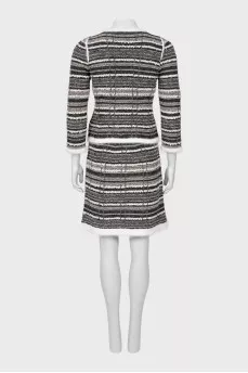 Knitted suit with skirt