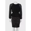 Black dress with frill