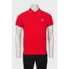 Men's red polo shirt
