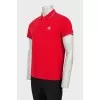 Men's red polo shirt