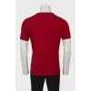 Men's red T-shirt with logo
