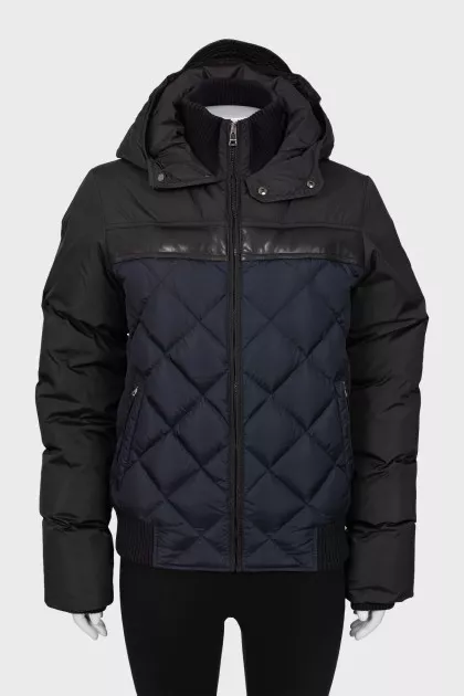 Two-tone quilted jacket