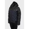 Two-tone quilted jacket