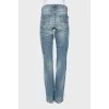 Blue jeans with ripped effect