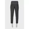 Men's gray wool trousers