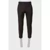 Men's brown classic trousers