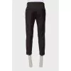 Men's brown classic trousers