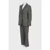 Striped wool suit