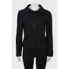 Black jacket with buttons