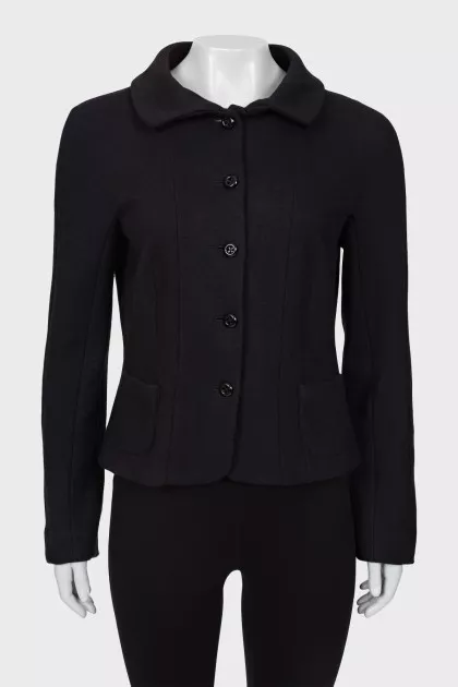 Black jacket with buttons