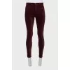 Men's purple trousers