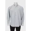 Men's shirt with embroidered logo