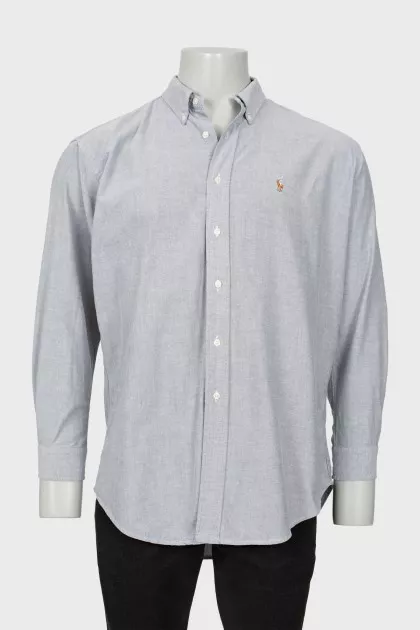 Men's shirt with embroidered logo
