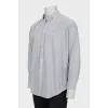 Men's shirt with embroidered logo
